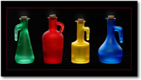 Colored Bottles FIrst Photograph