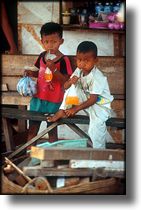 Photographs of the children of Jakarta Indonesia