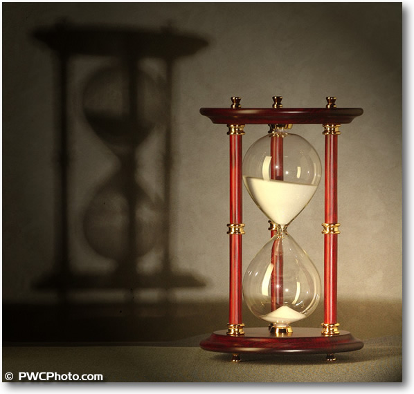 Still Life Photography, Picture of an Hourglass