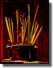 Cibachrome Image of Incense, Hong Kong