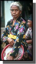 Picture of old lady in Bali Indonesia